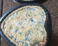 Quiche fácil de espinafre com ricota