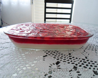 Brigadeirão com doce de morango