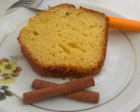 Bolo de laranja com casca