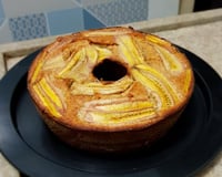 Bolo de aveia e banana