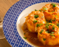 Rondelli com massa de lasanha