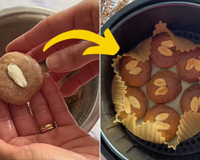 Cookie de banana madura na airfryer é a receita saudável mais rápida e gostosa que você vai ver hoje, mas deixe esfriar antes de provar