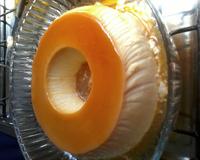 Pudim de leite com coco