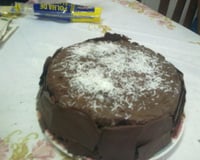 Bolo de chocolate e coco