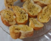 Torradas de alho com parmesão