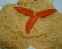 Miojo com requeijão