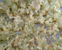 Chuchu refogado com ovo