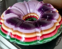 Gelatina Colorida em camadas