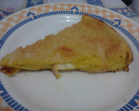 Torta de abóbora cabotiã (abóbora japonesa) salgada de liquidificador