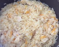 Arroz com peito de frango