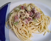 Macarronada com abobrinha