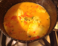 Filé de peixe ao leite de coco