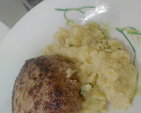 Purê de batata doce com salsinha