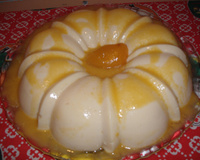Flan de pêssego