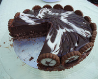Torta de café com chocolate