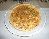 Quiche de carne seca com abóbora