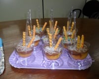 Cupcake de cenoura com chocolate