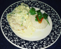 Filé de frango com couve flor ao forno