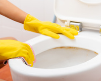 A técnica para remover o calcário das torneiras e do vaso sanitário em poucos segundos