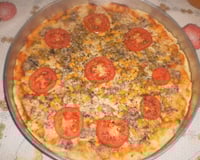 Massa de pizza rápida (fermento em pó)