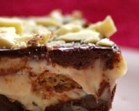 Pavê de baunilha e chocolate