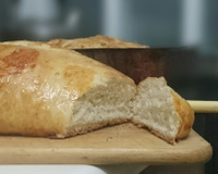 Pão caseiro simples (pão sovado)