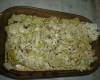 Filé de frango com couve flor ao forno