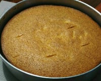 Bolo de farinha de milho no liquidificador