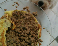 Omelete de carne moída