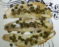 Filé de peixe com alcaparras