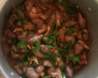 Coração de galinha refogado