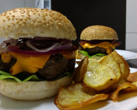 Hambúrguer de alcatra do Marcão