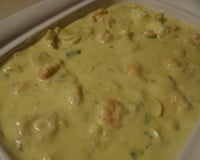 Camarão ao molho branco