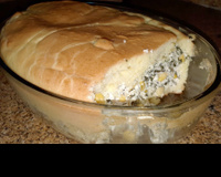 Torta salgada de ricota com espinafre