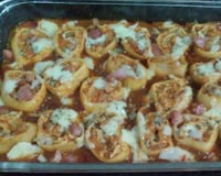 Rondelli de frango com requeijão