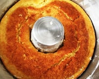 Bolo fubá cremoso com coco