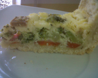 Torta vegetariana com massa podre