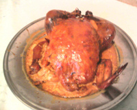 Frango assado com gengibre