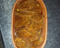 Lagarto na cerveja preta