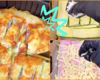 Receita simples e rápida de lasanha de abobrinha direto na airfryer: não esqueça de colocar sal pra desidratar