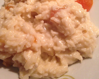 Risoto de queijo brie com damasco especial