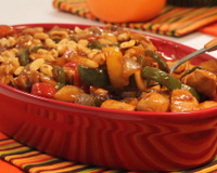 Esse é o meu jantar rápido favorito quando eu não quero gastar tempo na cozinha na segunda-feira à noite: receita de frango xadrez