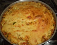 Torta salgada de sardinha e legumes