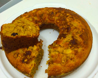 Bolo de granola e maçã