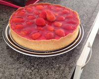 Tortinha de morango de dar água na boca.