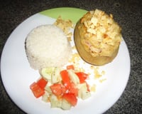 Batata recheada cremosa da Gabi