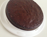 Bolo integral de chocolate e banana