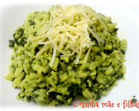 Arroz com espinafre