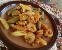 Macarrão com camarão