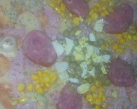 Massa de pizza fina a lenha